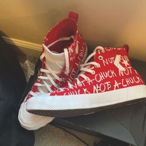 COPY - “Not a chuck” converse in red